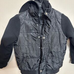 Black Hooded Puffer Jacket